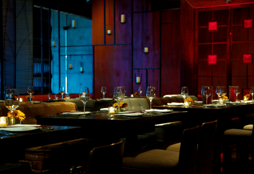 Image of an upscale restaurant